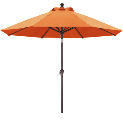 9’ Olefin Market Umbrella with Tilt and Crank Lift