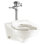 Afwall Dual Flush Elongated One-Piece Toilet (Seat Included)