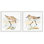 Sea Birds On Shore, impression sur bois encadrée 2 pièces