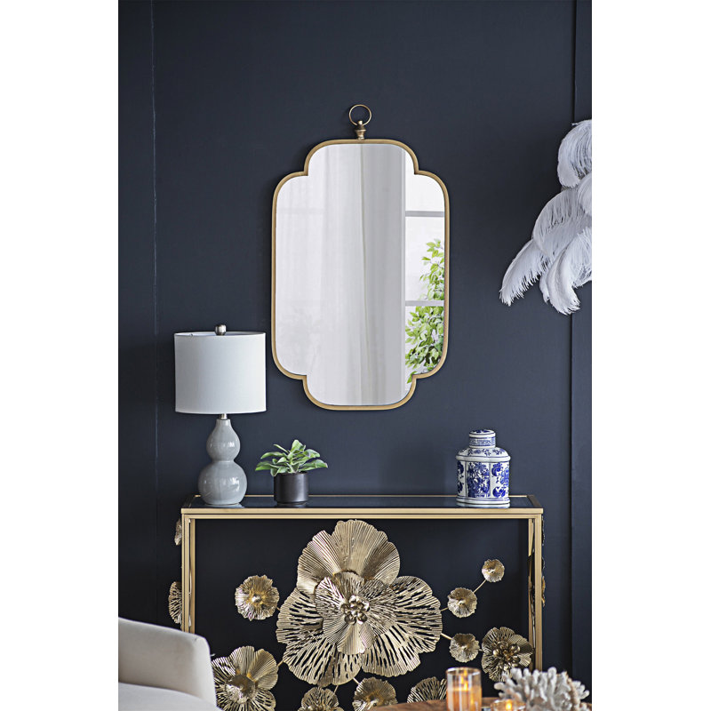 Miroir mural avec bords entaillés