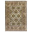 Hand Knotted Wool Area Rug in Gold And Rust