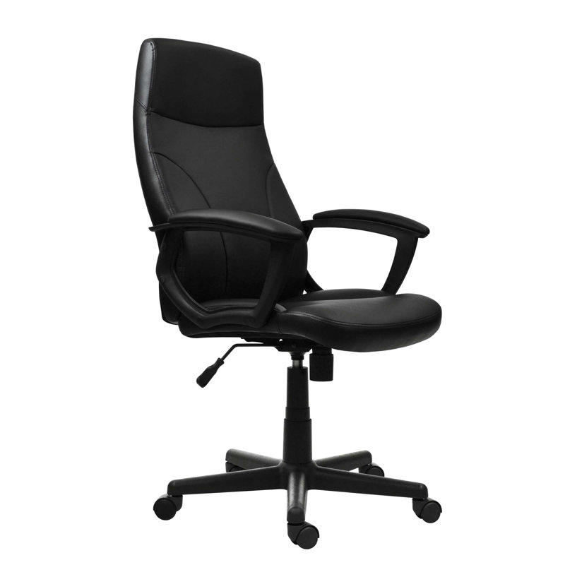 Fauteuil de direction à dossier moyen, noir