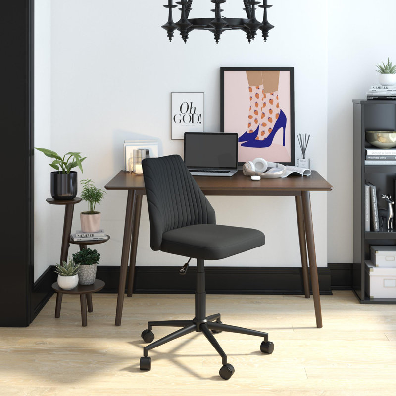 Chaise de bureau Brittany à roulettes, Gris