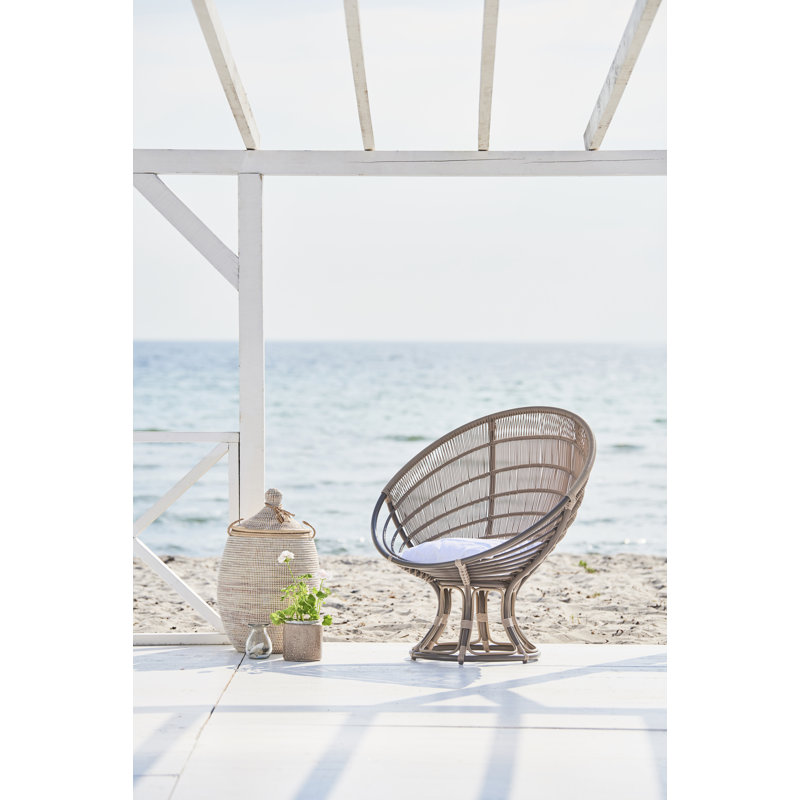 Chaise longue d'extérieur Franco Albini Luna, Blanc colombe, Toile blanche