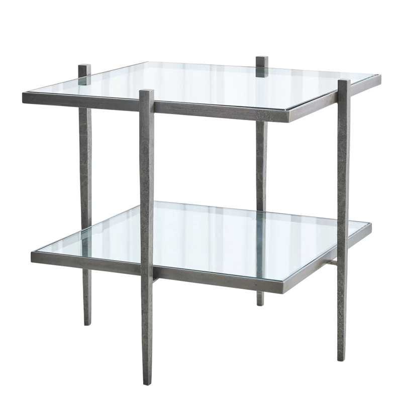 Laforge End Table, Natural Iron