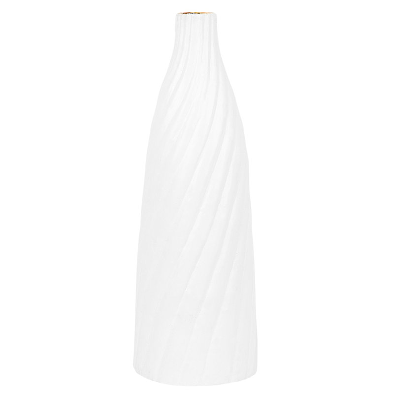 Hanley Handmade Ceramic Floor Vase, 54cm H x 18cm W x 18cm D, White