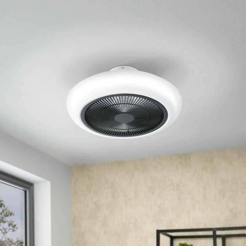 Antiope Ceiling Fan with Light Kit, Black