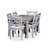 Rectangular 7-Piece Dining Set, Outdoor Patio