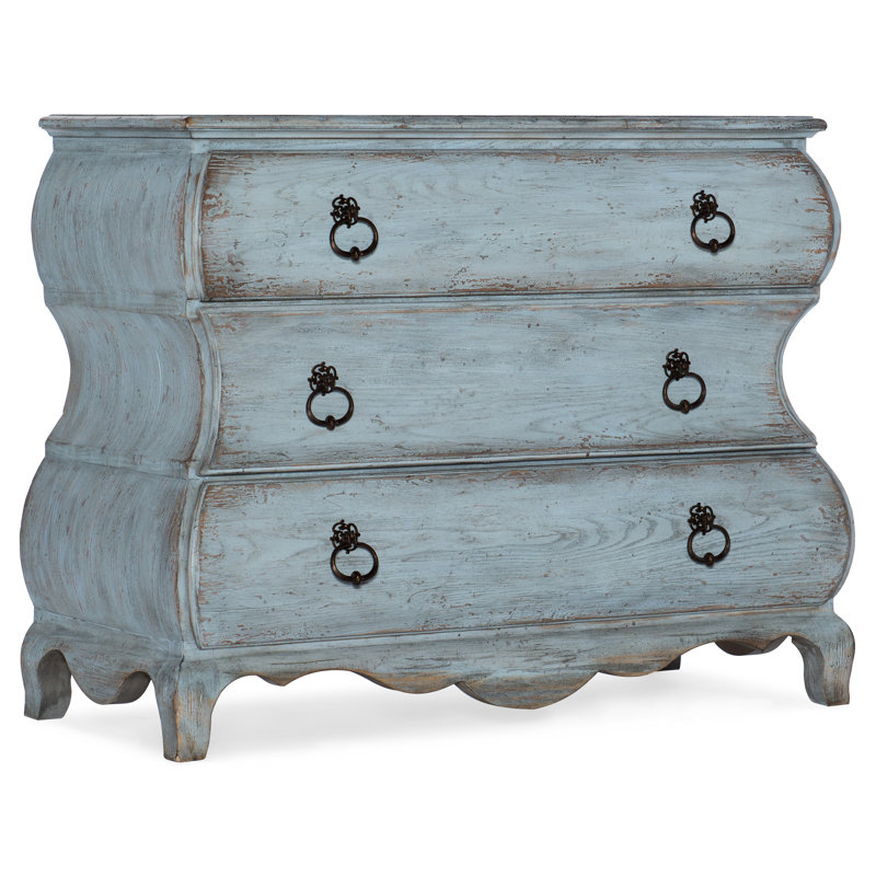 Skylark Blue Traditional Bombay Chest with Dovetail Drawers