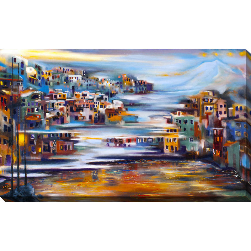 « city », reproduction d’impression sur toile tendue, H 28 po x l 48 po x P 1,5 po