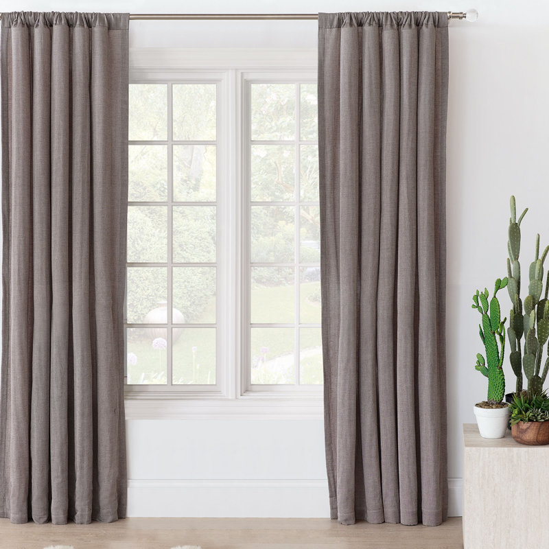 Fossil 48" x 84" Cotton Semi-Sheer Rod Pocket Curtain Panel