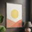 Simple Boho Sun II, reproduction encadrée - bois massif-1790124443