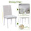 Ensemble 5 pièces de table de salle à manger en bois, table rectangulaire avec décoration en cristal et 4 chaises rembourrées