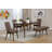 Santana with Solid Wood Base Dining Table