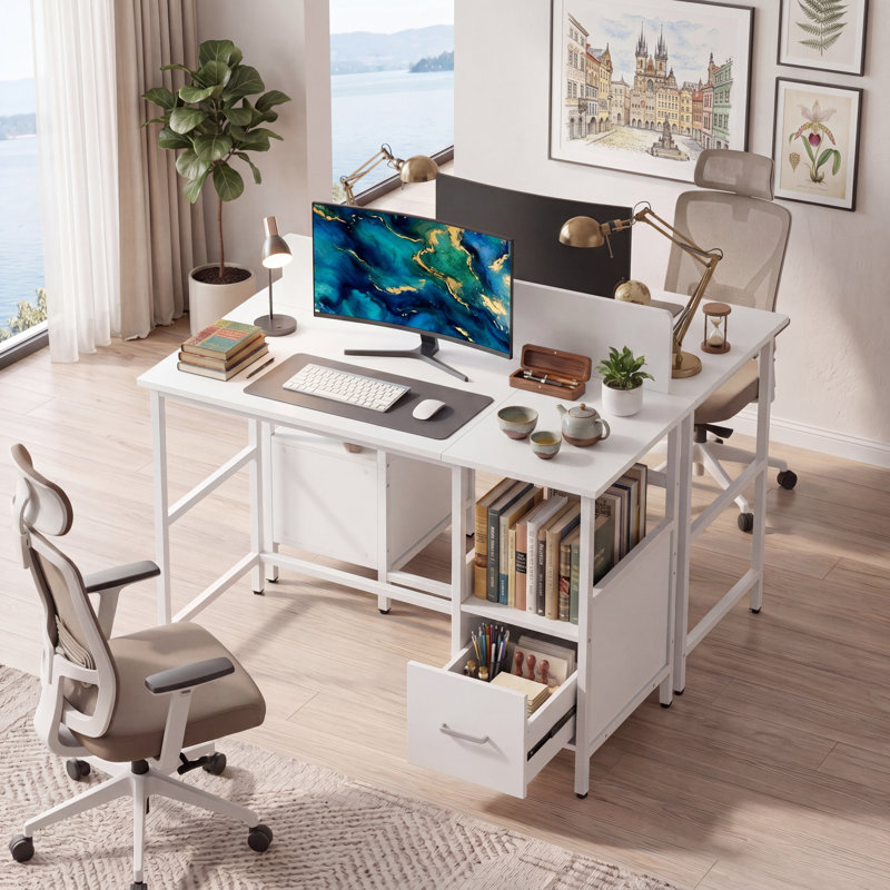 Merushe Writing Desk, White