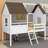 Emera Low Loft House Bed With Guardrails-1659283543
