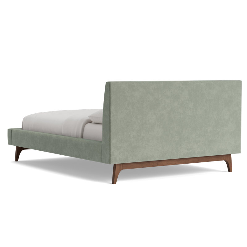 Tyler Bed, Full / Double, Velvet - Sage