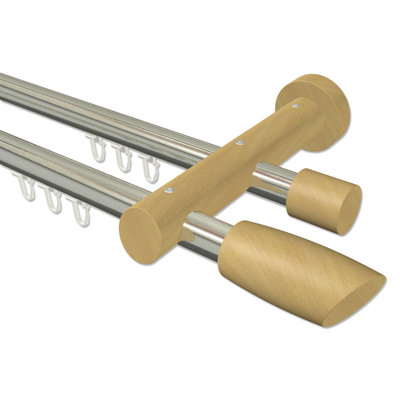 Treutlen Adjustable 2cm Double Curtain Pole