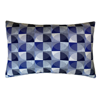 Discus Geometric Sunbrella® Outdoor Throw Pillow