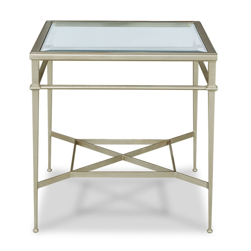 Madeline End Table, Silver