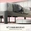Base de lit de style nordique, base de lit plateforme avec lattes en bois