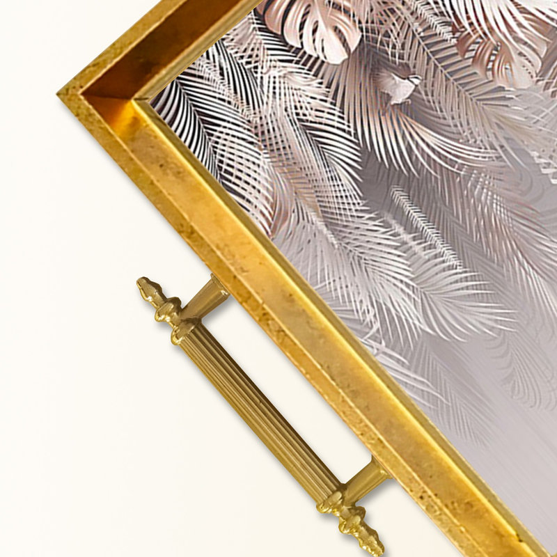 Élégant plateau en verre de 19,7 po x 11,4 po x 1,4 po | Fabrication 100% verre durable | Facile à nettoyer avec un chiffon humide | Idéal pour le service, la présentation décorative et l'organisation | Ajout élégant à la décoration intérieure