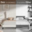 Queen Size Wingback Upholstered Platform Bed Frame With Tall Headboard-1857213373
