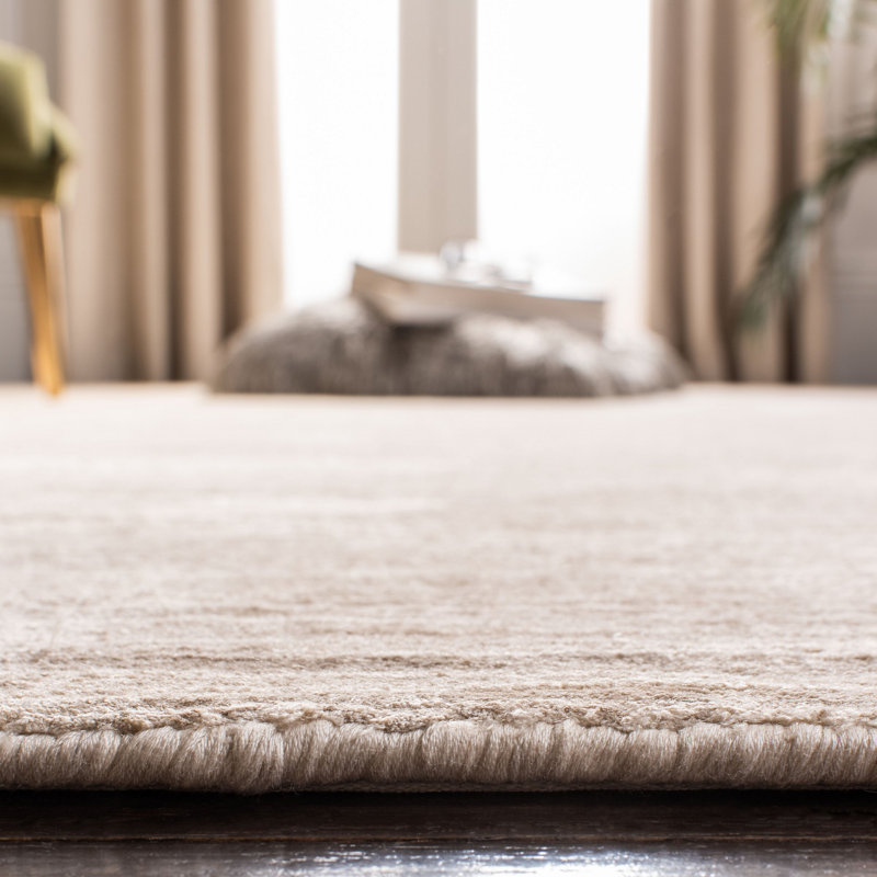 Tapis beige tissé à la main Mcelroy, Rectangle 3 pi x 5 pi