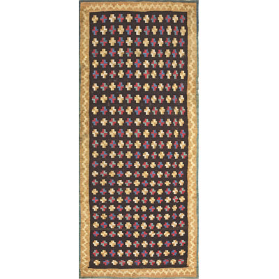Antique Romanian Bessarabian Flat Woven Kilim Rug