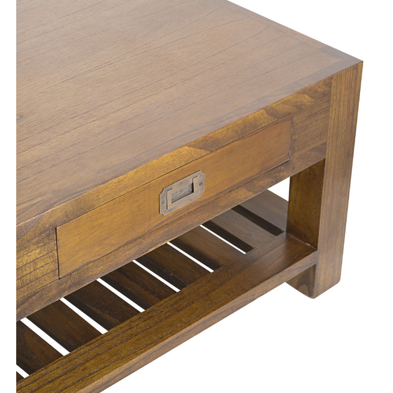 Guildhall Solid Wood Four Leg Coffee Table