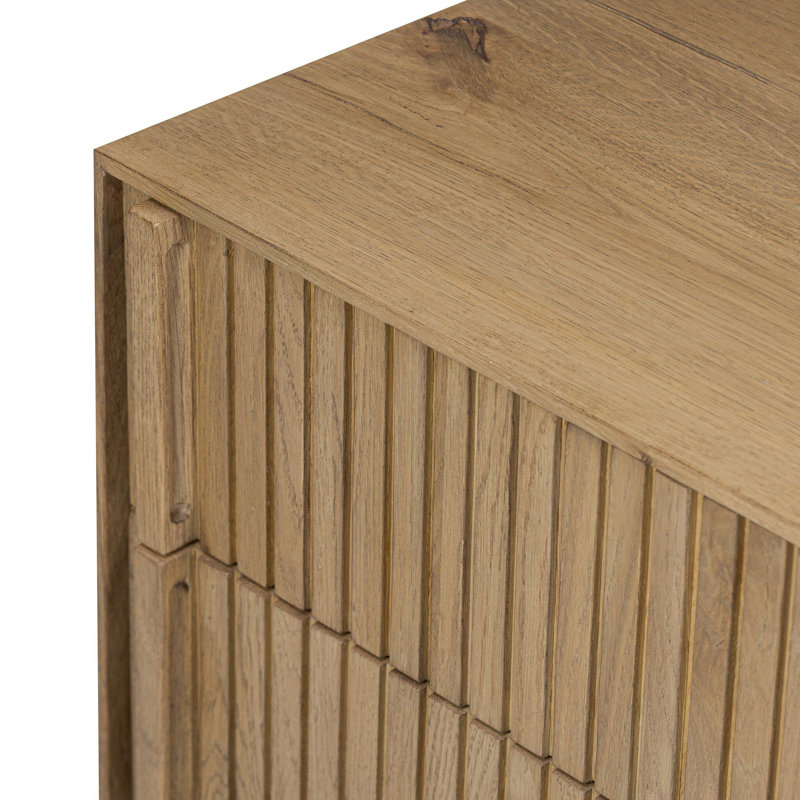 Leo 3 - Drawer Nightstand, Rustic Light Natural Oak