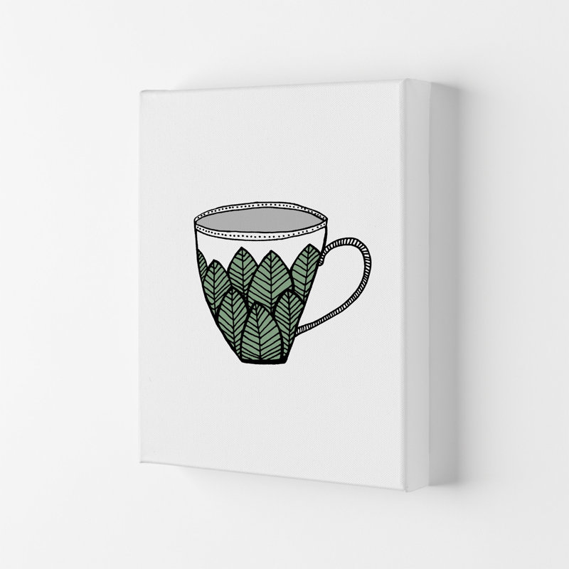 Teacup Leaves by Carissa Tanton - Wrapped Canvas Print, 59.4cm H x 42cm W x 4cm D