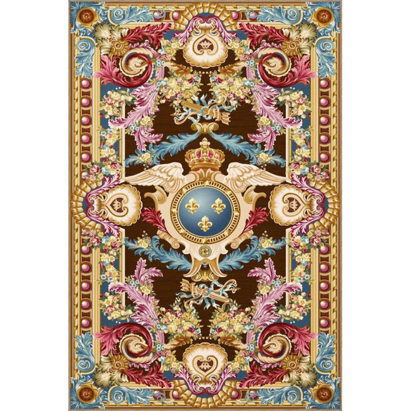 Tapis décoratif coloré Creative Creative, Sous-tapis rectangulaire de 3 pi 3 po x 4 pi 11 po