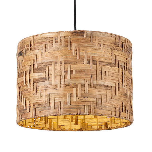Onsted 1 - Light Natural Drum Pendant