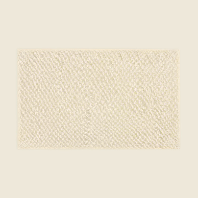 Luxe 100% Organic Cotton Bath Mat, Beige