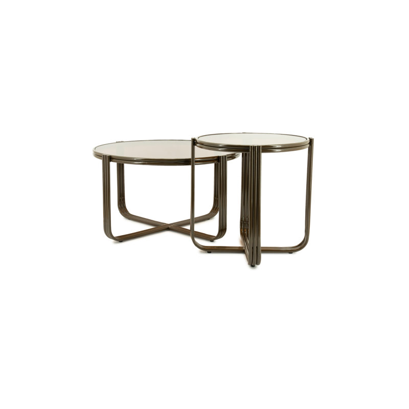 Coffee Table Glass Coffee Table, Brown