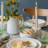 over&back Set of 2 100% Marble Classic Candle Holders - Decorative Standard Taper Candle Holder Set