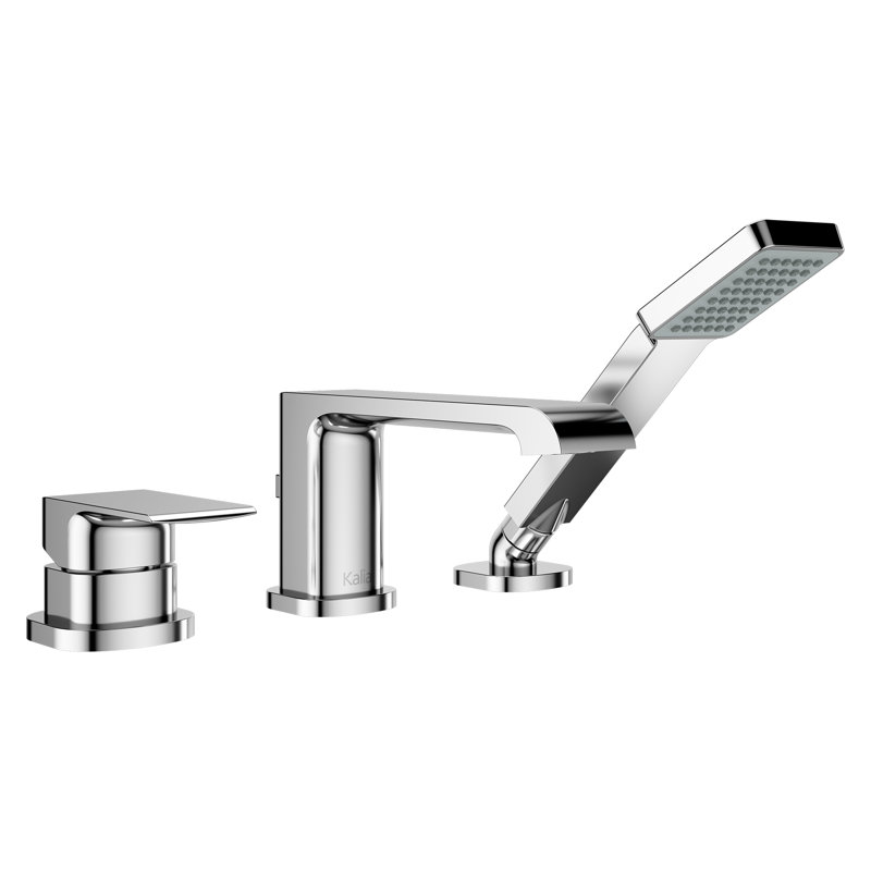 Douchette de baignoire à fixation sur le dessus à poignée simple sobrio, Chrome