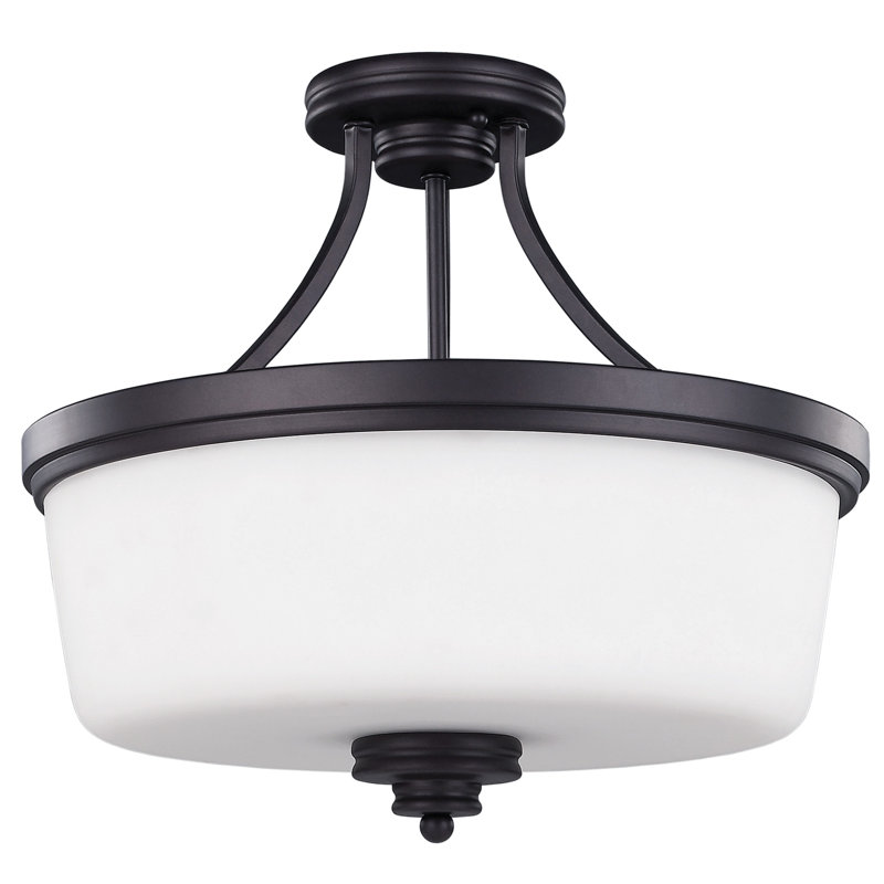 Plafonnier semi-encastré à 3 lumières de forme cylindrique au style unique et audacieux 15,75 po Turnalar