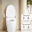 Bidet de toilette blanc intelligent avec buse autonettoyante, siège chauffant, nuit, commande à bouton latéral, fonction de ralenti silencieuse, fermeture en douceur, chasse automatique, chasse d'eau à 3 réglages de la télécommande, panne de courant, duvet, chauffage