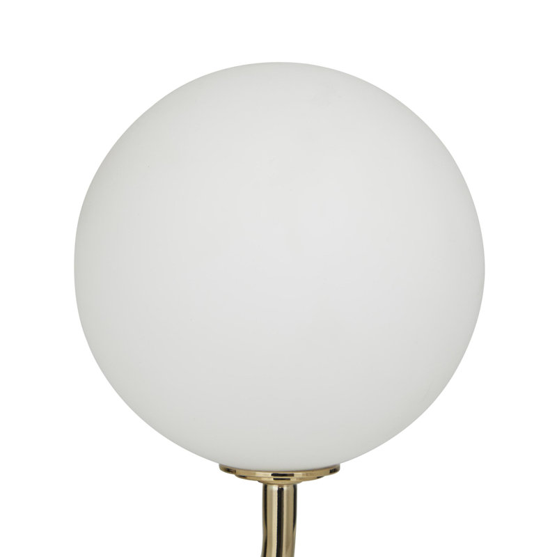 Lampe de table Ariza Cole and Gray, Or, H 18,45 po x l 9,9 po x P 11 po