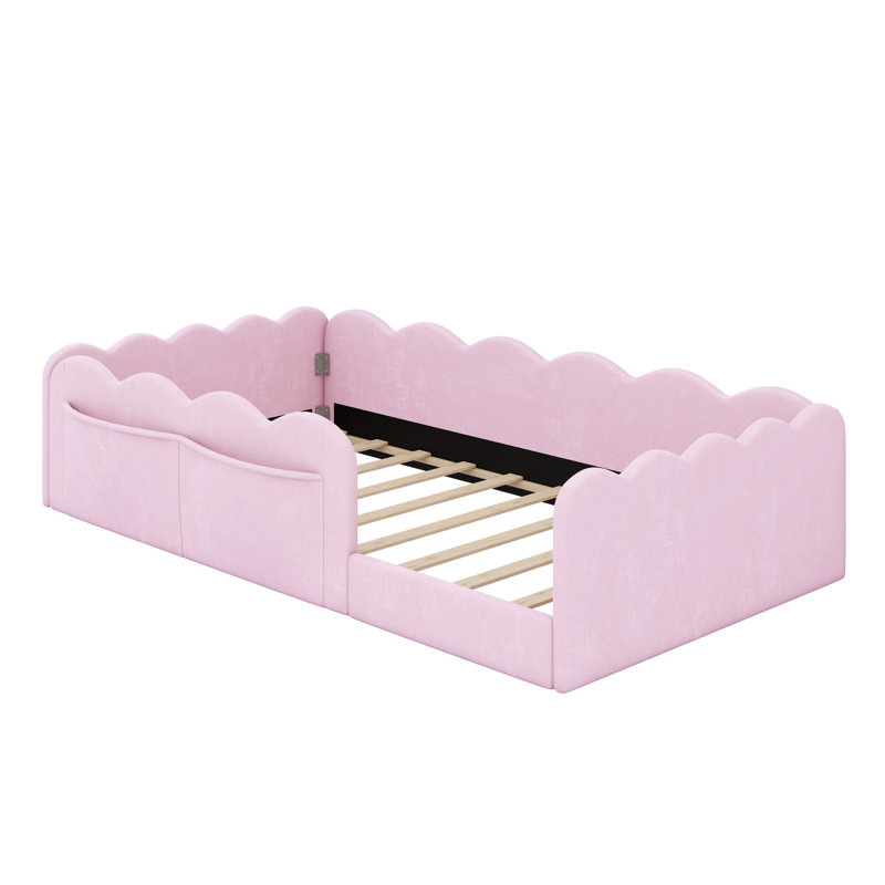 Lit de sol rembourré Soft, Pink