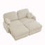 Canapé à assise profonde avec repose-pieds mobiles-981256192