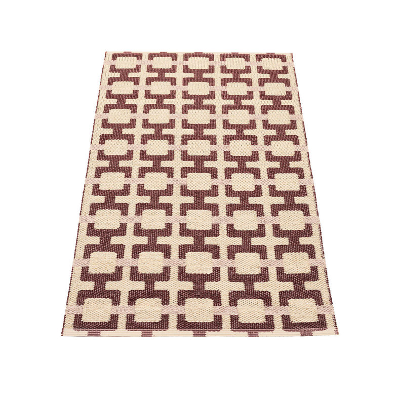 Rug TOM Leaf 2.25 X 4 Ft, Rectangle 2'3" x 3'11", Burgundy