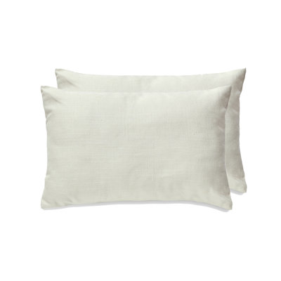 SEATTLE SOLID Feather Linen Reversible Throw Pillow