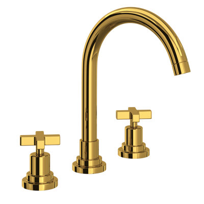 Lombardia® Widespread Bathroom Faucet with Drain Assembly