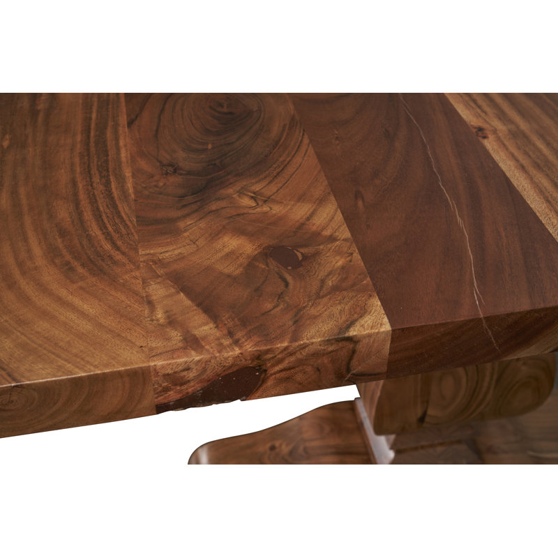 Harrod Acacia Solid Wood Dining Table, 41.5" W x 78.25" L