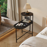 Small Coffee Tables 2-Tier Modern Sofa Side Table Living Room