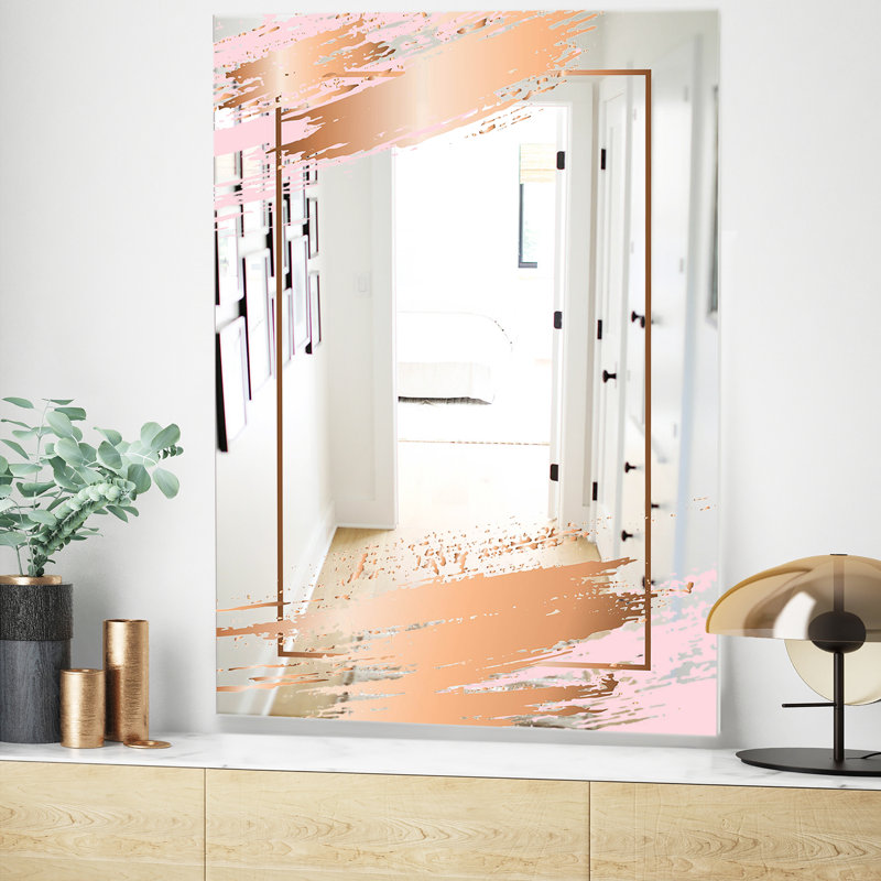 Miroir d'appoint Minimal Modern Glam, H 39,4 po x l 29,5 po