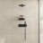 12 In Rainfall Wall Mounted Thermostatic Shower System With Handheld Shower and Neck Massage Spout